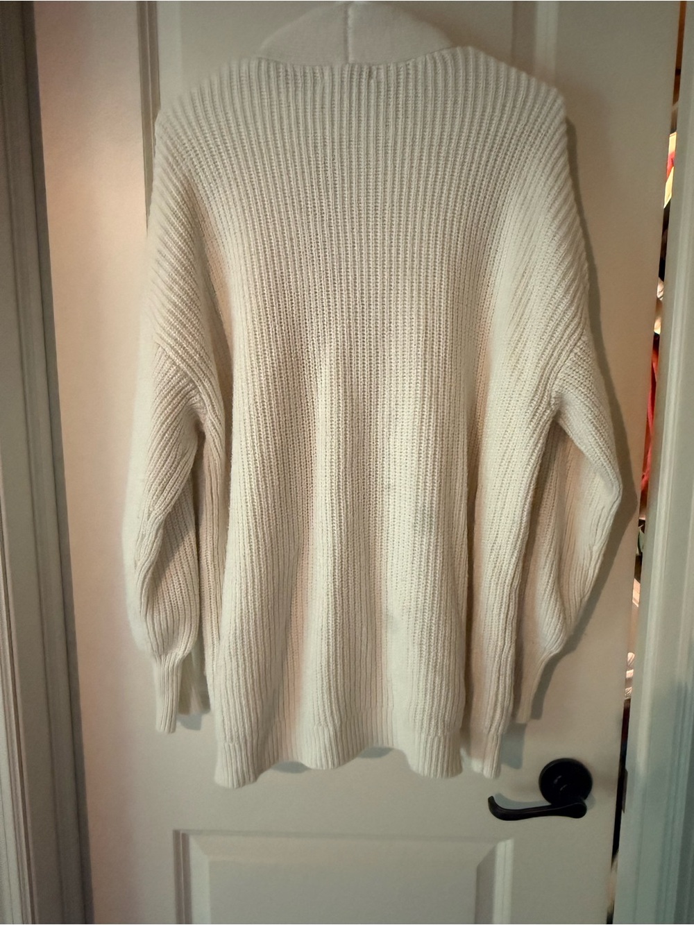 Design History Cream Chunky Ribbed Button Cardigan - Picture 3 of 3